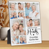 メモリアル永遠に私たちのハートカスタム10写真 フォトプラーク