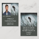 メモリアル湿地湿原ブラックバード 名刺 (正面/裏面)