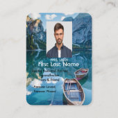 メモリアル祈りの言葉カヌー湖ワイルダネス水 名刺 (裏面)