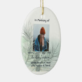 メモリアル祈りの言葉カードスプルースボウグリーナリー自然 セラミックオーナメント (右)