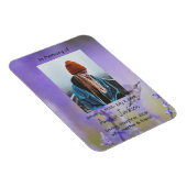 メモリアル祈りの言葉カードハミングバードラベンダーフラワー マグネット (右側)