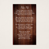 メモリアル祈りの言葉カードフォトカントリーフローラ葬儀 (裏面)