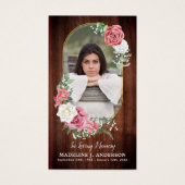 メモリアル祈りの言葉カードフォトカントリーフローラ葬儀 (正面)