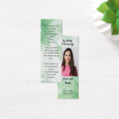 メモリアル祈りの言葉カード葬儀自然ブックマーク (デスク)