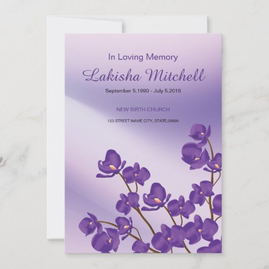 メモリアル祈りの言葉カード (正面)