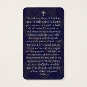 メモリアル祈りの言葉カード |ひまわり素朴の花 (裏面)