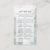 メモリアル祈りの言葉カード |フォレスト コーリングカード (裏面)