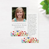 メモリアル祈りの言葉カード |ワイルドフラワー縁ど (デスク)