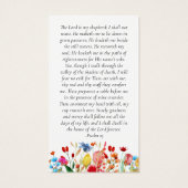 メモリアル祈りの言葉カード |ワイルドフラワー縁ど (裏面)