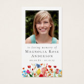 メモリアル祈りの言葉カード |ワイルドフラワー縁ど (正面)