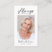 メモリアル祈りの言葉カード |常にハート コーリングカード (正面)