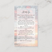 メモリアル祈りの言葉カード |日の入り海 コーリングカード (裏面)