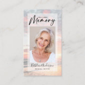 メモリアル祈りの言葉カード |日の入り海 コーリングカード (正面)