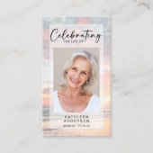 メモリアル祈りの言葉カード |日の入り海 コーリングカード (正面)