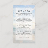 メモリアル祈りの言葉カード |海 コーリングカード (裏面)