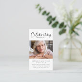 メモリアル祈りの言葉カード |祝の人生 コーリングカード (スタンド正面)