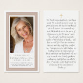 メモリアル祈りの言葉カード | Bohoフレーム (正面&裏面)