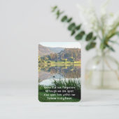 メモリアル祈りの言葉ゴルフコースポンドレイク自然 名刺 (スタンド正面)