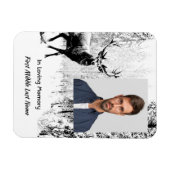 メモリアル祈りの言葉スタグディアフォレストウィンターワイルド マグネット (横)