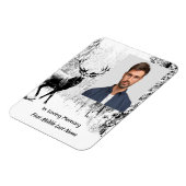 メモリアル祈りの言葉スタグディアフォレストウィンターワイルド マグネット (左側)