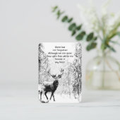 メモリアル祈りの言葉スタグディアフォレストウィンターワイルド 名刺 (スタンド正面)