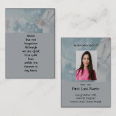 メモリアル祈りの言葉ドクターナースメディカルバス 名刺 (正面/裏面)