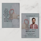 メモリアル祈りの言葉ドクターナースメディカル 名刺 (正面/裏面)