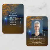 メモリアル祈りの言葉ドーンモーニングレイクビーチ波止場 名刺 (正面/裏面)