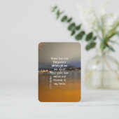 メモリアル祈りの言葉ドーンモーニングレイクビーチ波止場 名刺 (スタンド正面)