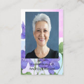 メモリアル祈りの言葉バイオリーブガーデンフラワーフローラ 名刺 (裏面)