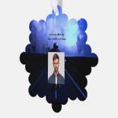 メモリアル祈りの言葉バイクバイクもしくは自転車に乗る人 オーナメントカード (左)