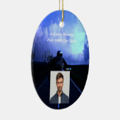 メモリアル祈りの言葉バイクバイクもしくは自転車に乗る人 セラミックオーナメント (右)