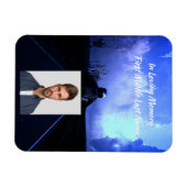 メモリアル祈りの言葉バイクバイクもしくは自転車に乗る人 マグネット (横)