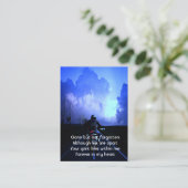 メモリアル祈りの言葉バイクバイクもしくは自転車に乗る人 名刺 (スタンド正面)