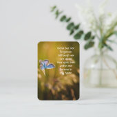 メモリアル祈りの言葉バタフライガーデン自然 名刺 (スタンド正面)