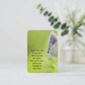 メモリアル祈りの言葉バタフライガーデン自然 名刺 (スタンド正面)