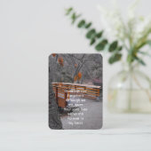 メモリアル祈りの言葉ブリッジフォレストワイルダネス 名刺 (スタンド正面)