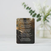 メモリアル祈りの言葉ブリッジ自然風景 名刺 (スタンド正面)