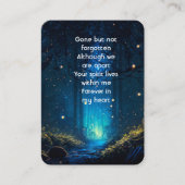 メモリアル祈りの言葉ホタル稲妻バグナイト 名刺 (正面)