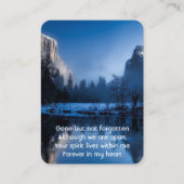 メモリアル祈りの言葉マウンテンレイクウィンタースノー 名刺 (正面)