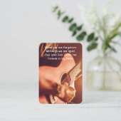 メモリアル祈りの言葉ミュージシャンピアノギターブシン 名刺 (スタンド正面)