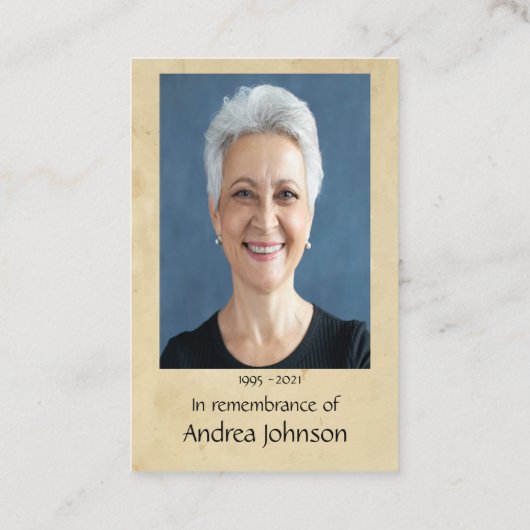 メモリアル祈りの言葉ライター作家書ズ 名刺 (裏面)