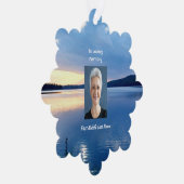 メモリアル祈りの言葉レイクサンライズ自然 オーナメントカード (右)