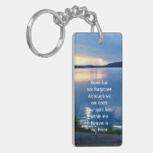 メモリアル祈りの言葉レイクサンライズ自然 キーホルダー (正面左)
