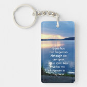 メモリアル祈りの言葉レイクサンライズ自然 キーホルダー (正面)