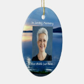 メモリアル祈りの言葉レイクサンライズ自然 セラミックオーナメント (右)