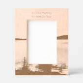 メモリアル祈りの言葉レイクサンライズ自然 レーザー彫刻フレーム (正面)