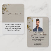 メモリアル祈りの言葉レイクポンドパークゲーゼスワム 名刺 (正面/裏面)