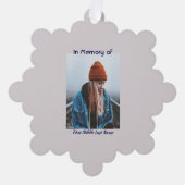 メモリアル祈りの言葉ローンウルフハウリング オーナメントカード (正面)