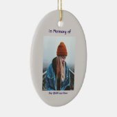 メモリアル祈りの言葉ローンウルフハウリング セラミックオーナメント (右)